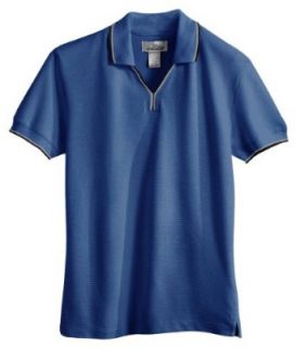 Tri Mountain Women's Two Tone Johnny Collar Knit Golf Shirt at  Womens Clothing store