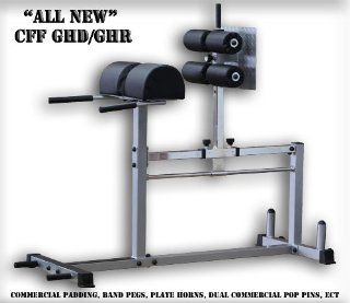 CFF Glute Ham Developer   GHD GHR   For cross training   Silver Frame  For Commercial Use : Core Muscle Trainers : Sports & Outdoors