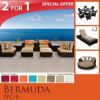 Bermuda 19 Piece Outdoor Wicker Patio Furniture Set B09bp60kkzb : Outdoor And Patio Furniture Sets : Patio, Lawn & Garden