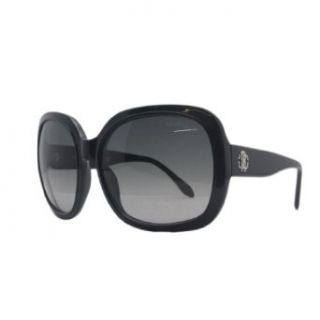 Roberto Cavalli RC 729 01B Male Black Oversized Round Sunglasses: Clothing