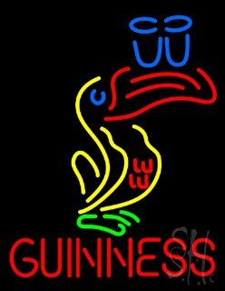 Great Looking Multicolored Guinness Beer Outdoor Neon Sign 31" Tall x 24" Wide x 3.5" Deep : Business And Store Signs : Office Products