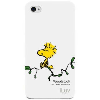iLuv iCP751WWHT Peanuts Character Case for iPhone 4/4S (Woodstock)   1 Pack   Retail Packaging   White: Cell Phones & Accessories