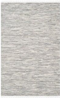 Safavieh MTK753A Montauk Collection Hand Woven Cotton Area Runner, 2 Feet 6 Inch by 4 Feet, Silver  