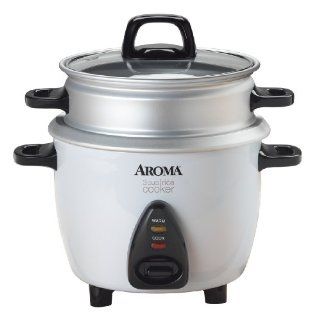 Aroma ARC 733 1G 3 Cup Rice Cooker & Food Steamer: Kitchen & Dining