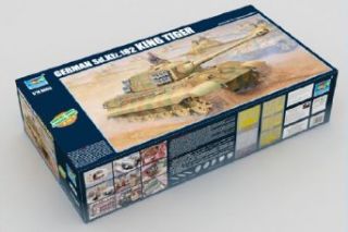 Trumpeter 1/16 German King Tiger Tank with Henschel and Porsche Turrets: Toys & Games