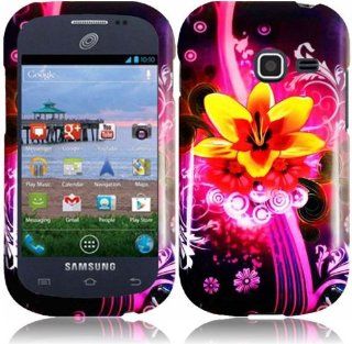 Samsung Galaxy Centura S738C ( Straight Talk , Net10 , Tracfone ) Phone Case Accessory Marvelous Flowers Hard Snap On Cover with Free Gift Aplus Pouch: Cell Phones & Accessories