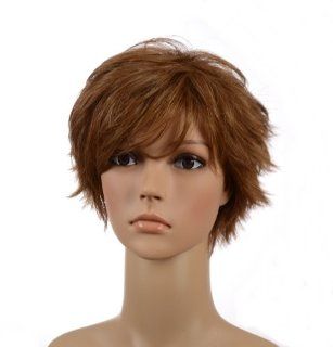 Light Brown Pixie Cut Short Wig  Light Easy Care Wig : Hair Replacement Wigs : Beauty