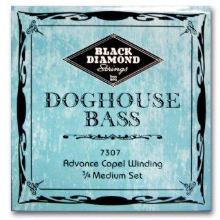 Black Diamond Doghouse 3/4 Upright Double Bass Strings: Musical Instruments