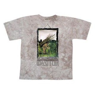 Led Zeppelin Man With Sticks Tie Dye T shirt: Clothing