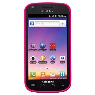 Amzer AMZ93628 Silicone Skin Fit Jelly Case Cover for Samsung Galaxy S Blaze 4G SGH T769   1 Pack   Retail Packaging   Hot Pink: Cell Phones & Accessories