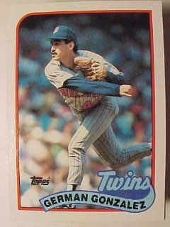 1989 Topps 746 German Gonzalez [Misc.] : Sports Related Trading Cards : Sports & Outdoors