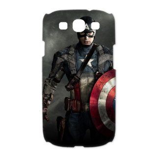 Custom Captain America 3D Cover Case for Samsung Galaxy S3 III i9300 LSM 770: Cell Phones & Accessories