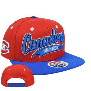 NHL LNH Montreal Canadiens Swoop 32/5 Flat Bill ZHat Zephyr Snapback Hat Cap : Sports Fan Baseball Caps : Sports & Outdoors