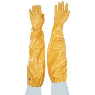 Showa Best 772 Atlas Nitrile Coated Glove, Cotton Interlock Liner, Chemical Resistant, 26" Length, X Large (Pack of 12 Pairs): Chemical Resistant Safety Gloves: Industrial & Scientific