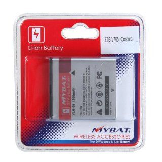 Lithium Ion Replacement 1200 mAh Battery for ZTE Concord V768: Cell Phones & Accessories