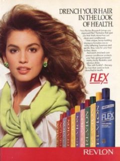 Cindy Crawford for Revlon Flex Hair Care ad 1990: Entertainment Collectibles
