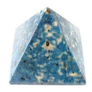 Lapis Pyramid 04 Crystal Blue Spotted White Cow Clouds Spiritual Meditation Stone 5" : Other Products : Everything Else