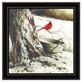 The Craft Room JR138 782 Country Cardinal, Hardwood Shaker Framed and Textured Wall Art: Home Improvement