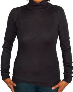 Italian Designer Supersoft Ladies Turtleneck Long Sleeve T Shirt Top at  Womens Clothing store