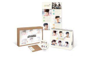 Kpop Season Greeting, BOYFRIEND BOY FRIEND 2013 OFFICIAL Desk Calendar + Wall Calendar + MAKING DVD : Office Calendar Bases : Office Products