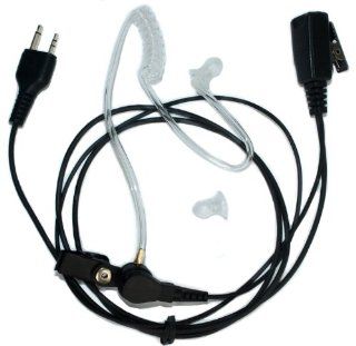 SECUDA FBI Style Covert Acoustic Tube Headset Earpiece Mic For Midland GXT/LXT 2 Two Way Radios 2 pin LXT118 LXT303 XT18 GXT325 GXT400 G 226 75 785 2 pin 122 040 : Car Electronics