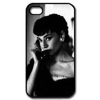Custom Audrey Hepburn Cover Case for iPhone 4 4s LS4 763: Cell Phones & Accessories