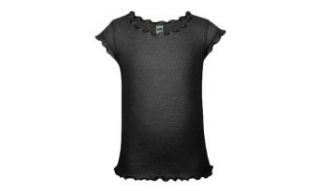 Kavio! Girls Lettuce Edge Scoop Neck Cap Sleeve Top: Fashion T Shirts: Clothing