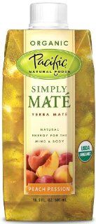 Pacific Natural Foods Organic Peach Passion Mate, 16.9 Ounce Containers (Pack of 12) : Herbal Teas : Grocery & Gourmet Food