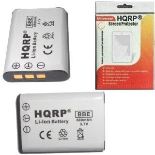HQRP Two Batteries for PENTAX D LI78 / DLI78, Optio M50 / M 50, M60 / M 60, V20 / V 20 Digital Camera plus LCD Screen Protector : Camera & Photo