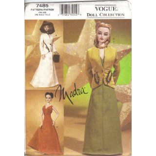 Vogue 7485   Fashion Doll Madra Clothing Patterns   Circa 1940 (Vogue Doll Collection, Also sold as Vogue 771): Vogue Pattern Company: Books