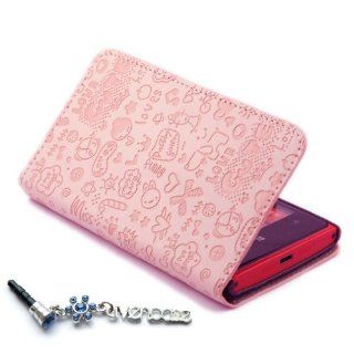 ivencase Cartoon Lovely Leather Flip Case Cover for Nokia Lumia 920 pink + One Phone Sticker + One "ivencase" Anti dust Plug Stopper: Cell Phones & Accessories
