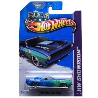 Hot Wheels Showroom '70 Plymouth Aar Cuda Blue/green 247/250: Toys & Games