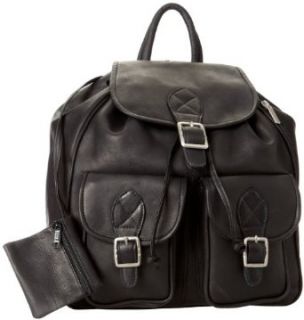 David King & Co. Double Front Pocket Backpack, Black, One Size: Clothing