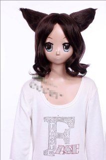 SureWells Hair Wig Otome Youkai Zakuro Short Ponytail Black Cosplay Wigs Costume Wigs  Hair Replacement Wigs  Beauty