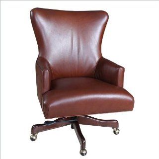 Hooker Furniture Felton Chocolate Brown Leather Executive Chair : Desk Chairs : Office Products