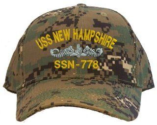 USS New Hampshire SSN 778 Embroidered Baseball Cap   Digital Camo: Everything Else