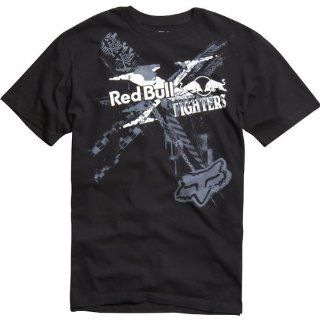 Fox Racing Red Bull X Fighters Exposed Men's Short Sleeve Fashion Shirt   Black / 2X Large Automotive