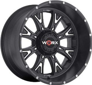 WORX   type 805 tyrant   20 Inch Rim x 10   (6x5.5) Offset ( 25) Wheel Finish   satin black machined, dimples & clear coat: Automotive