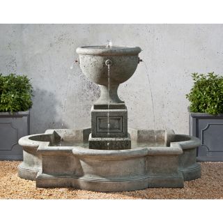 Campania International Navonna Cast Stone Outdoor Fountain   Fountains