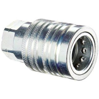 Dixon Valve 4AGF4 PS Steel Agricultural Push Pull Ball Valve Hydraulic Fitting, Socket, 1/2" Coupler x 1/2"   14 NPTF Female  Quick Connect Hose Fittings: Industrial & Scientific