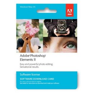 Adobe Photoshop Elements 11 Software Download Card $99.99