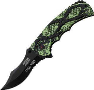 MTECH USA BALLISTICS MT A809GN Assisted Opening Knife, 4.75 Inch Closed : Tactical Folding Knives : Sports & Outdoors