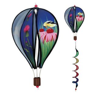 Premier Designs 16 in. Finches Hot Air Balloon Wind Spinner   Wind Spinners