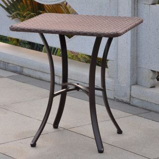 Barcelona Wicker 28 in. Patio Bistro Table   Patio Tables