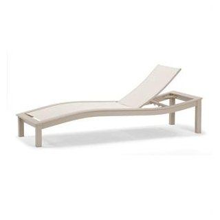 Telescope Casual Bazza MGP Aluminum Sling Armless Chaise : Patio Lounge Chairs : Patio, Lawn & Garden
