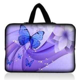 Brand new Dancing Butterfly 9.7" 10" 10.1" 10.2" inch Neoprene Laptop Netbook Tablet Case Neoprene Sleeve Carrying bag with Hide Handle For iPad 2 3/Asus EeePC 10 transformer/Acer Aspire one/Dell inspiron mini/Samsung N145/Toshiba/Kindl
