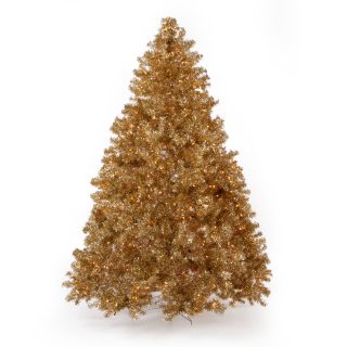 Classic Champagne Full Pre lit Christmas Tree   7.5 ft.   Clear   Christmas Trees