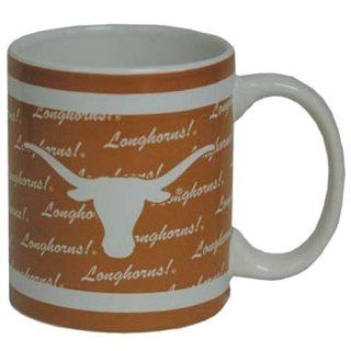NCAA Texas Longhorns Wrap Graphics Coffee Mug  University of Texas Ceramic Coffee Cup: Everything Else