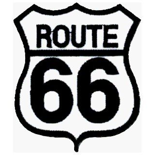 Route 66 Highway Sign   Embroidered Iron On or Sew On Patch (Route 66 Hwy Sign): Clothing