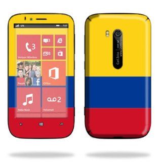MightySkins Protective Skin Decal Cover for Nokia Lumia 822 Cell Phone T Mobile Sticker Skins Columbian Flag Electronics